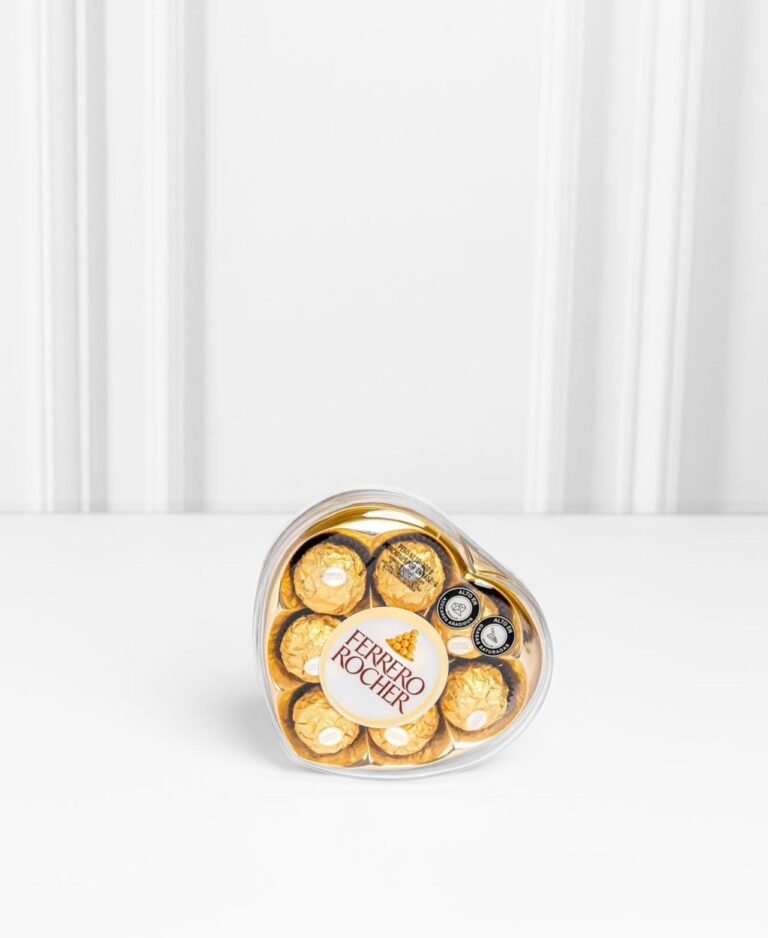 Ferrero Rocher en caja de corazón